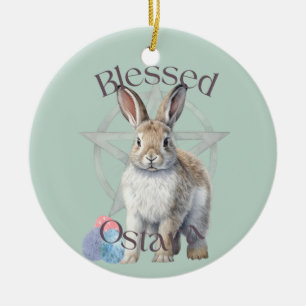 Bienheureux ornement en céramique Ostara