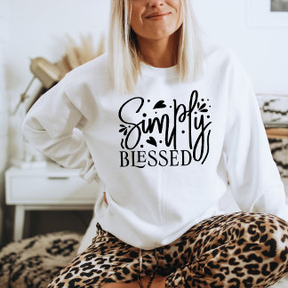Bienheureux Sweatshirt chrétien pour les femmes