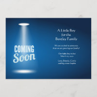 Bientôt Faire-part de grossesse de garçon