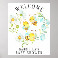 Bientôt la Famille d'abeilles de 3 Poster Baby sho