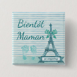 Bientôt Maman Baby Showbutton Button