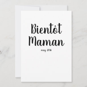 Bientot maman   Einladung zur französischen Babydu