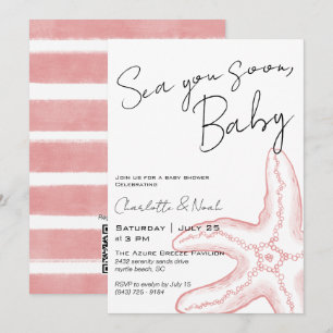 Bientôt sous les mers Invitation à la Baby Shower