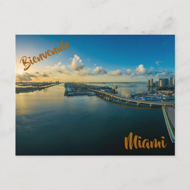 Bienvenido a la post de Miami Postkarte (Vorderseite)