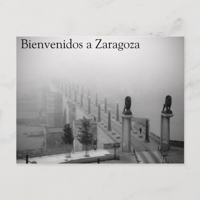 Bienvenidos a Zaragoza Postkarte (Vorderseite)