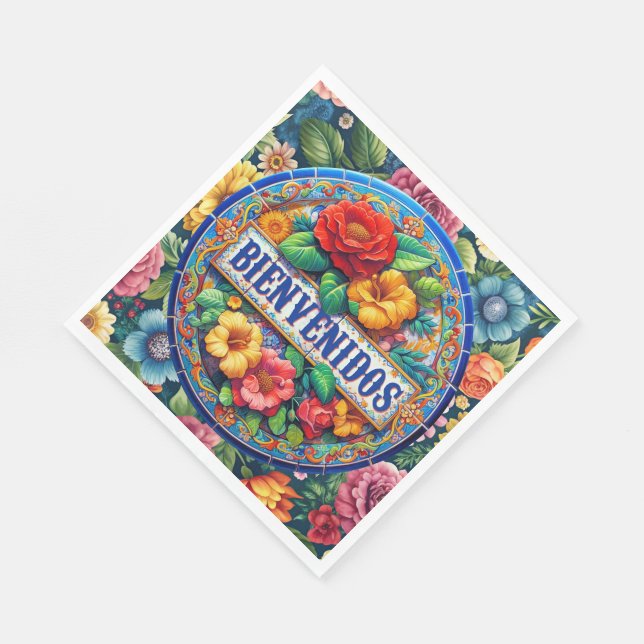 BIENVENIDOS - So Hübsch! Serviette (Ecke)