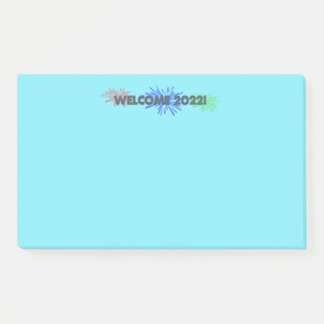 bienvenue 2022 ! post-it notes (Devant)