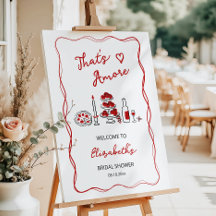 Bienvenue à Amore Italian Red Fête des mariées