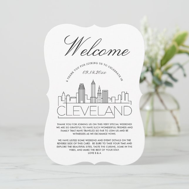 Bienvenue à Cleveland | Invitation Détails Invités (Debout devant)