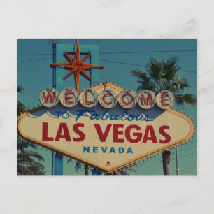 Bienvenue à Fabulous Las Vegas Nevada carte postal