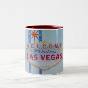 Bienvenue à Fabulous Las Vegas Two Tone Mug
