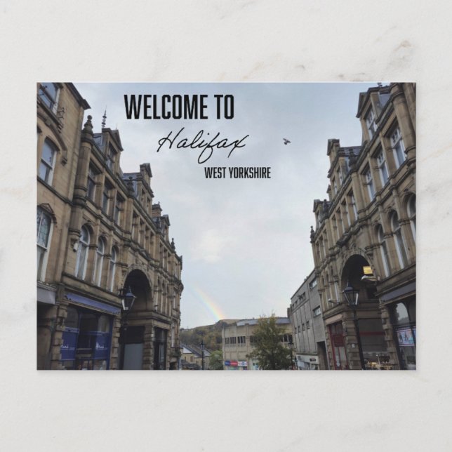 Bienvenue à Halifax Town Centre Carte postale (Devant)