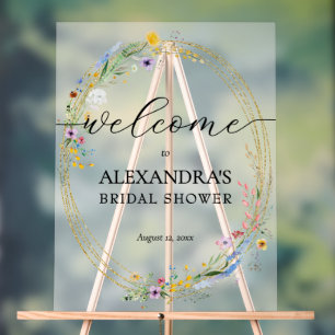 Bienvenue à la Baby Shower de Mariée Wildflower