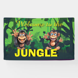 bienvenue à la bannière jungle