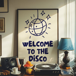 Bienvenue À La Disco Impression de déco à domici