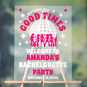 Bienvenue à la fête de Bachelorette Good Times gla