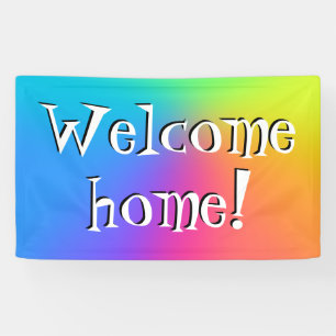 Bienvenue à la maison ! Bannière de dégradé ar