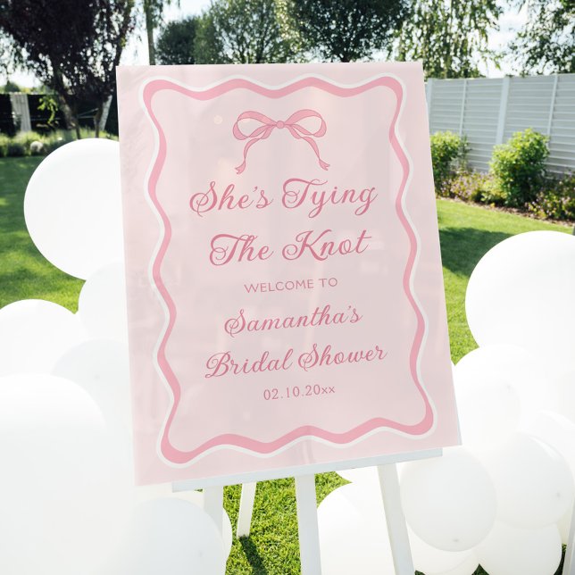 Bienvenue à la Soirée de Mariage de Pink Bow Shes  (Créateur téléchargé)