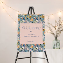 Bienvenue à la soirée de mariage florale rétro vin
