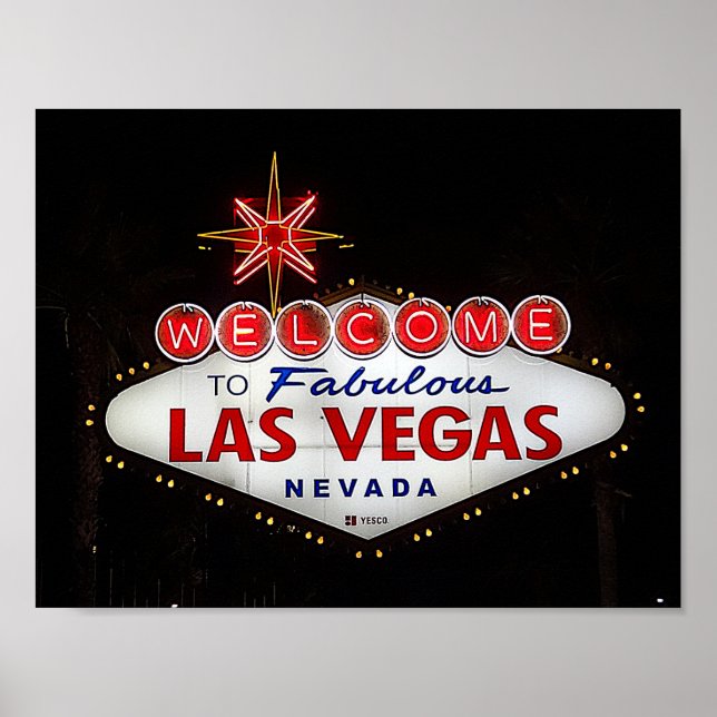 Bienvenue à Las Vegas Sign #2 Poster (Devant)