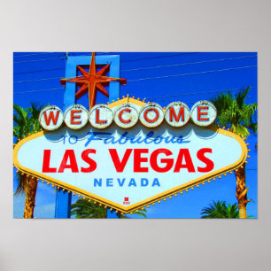 Bienvenue à Las Vegas Signe Print / Poster