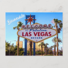 Bienvenue à Las Vegas USA carte postale