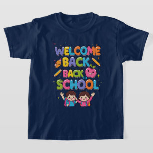 BIENVENUE À L'ÉCOLE - T-shirt Enfants colorés