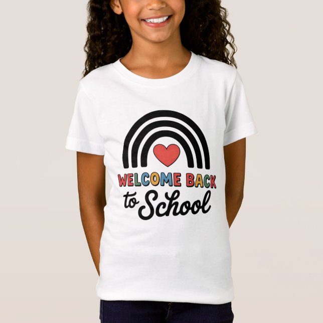 Bienvenue à l'école T-shirt | Première journée (Devant)