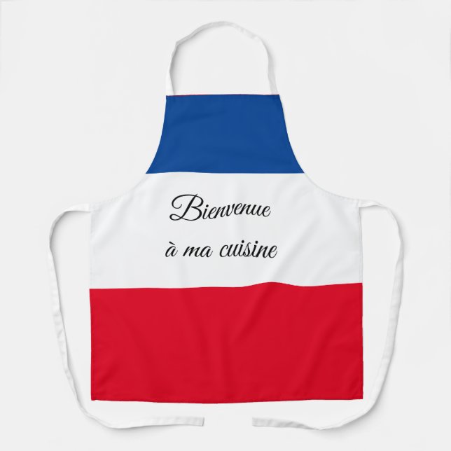 Bienvenue a ma food All-Over Print Schürze (Vorderseite)
