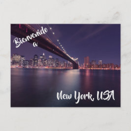Bienvenue à New York City USA carte postale