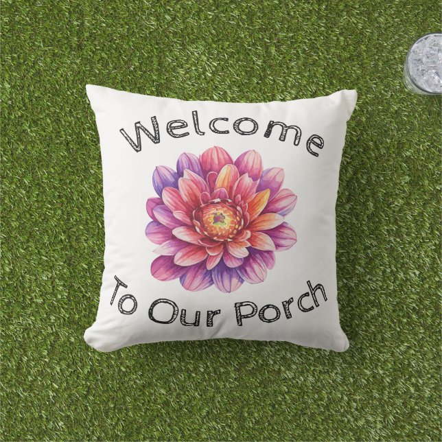 Bienvenue à notre coussin extérieur de porche (Herbe)