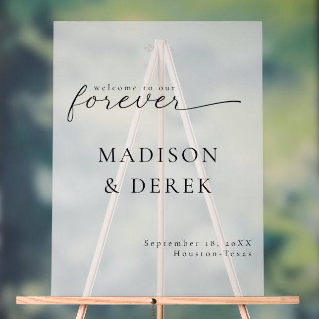 " BIENVENUE À NOTRE Mariage FOREVER " (Neutre)