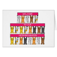 Bienvenue à notre voisinage Cartoon Cats