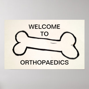 BIENVENUE À ORTHOPÉDICS - affiche