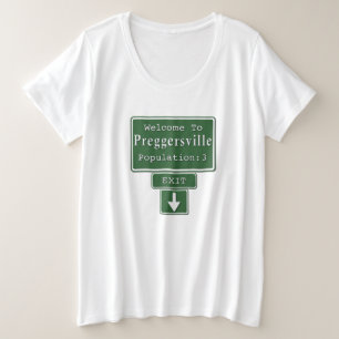 Bienvenue à Preggersville Triplets T-Shirt