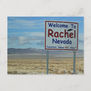 Bienvenue À Rachel Nevada Carte Postale - Zone 51