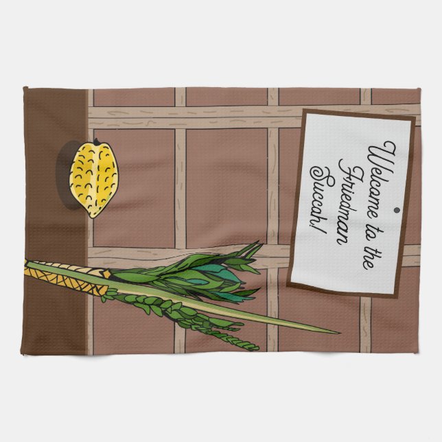 Bienvenue à Succah Serviette de cuisine personnali (Horizontal)