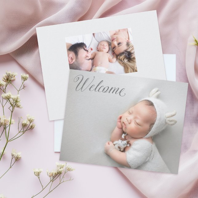 Bienvenue Accueil Nouveau Faire-part bébé (Créateur téléchargé)