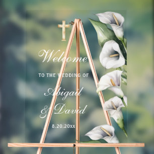 Bienvenue au mariage des lys de calla
