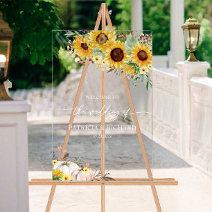 Bienvenue au mariage du tournesol de citrouille