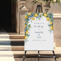 Bienvenue au mariage floral bleu aux citrons de Mé