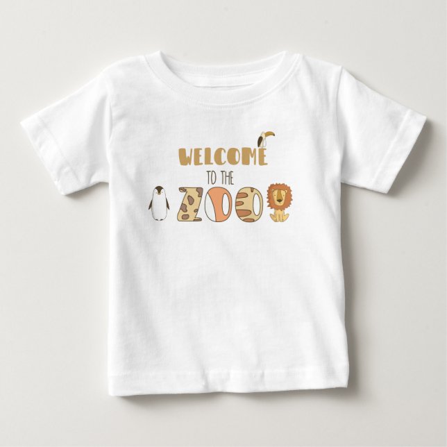 Bienvenue Au T-Shirt Zoo (Devant)
