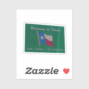 Bienvenue au Texas Sticker