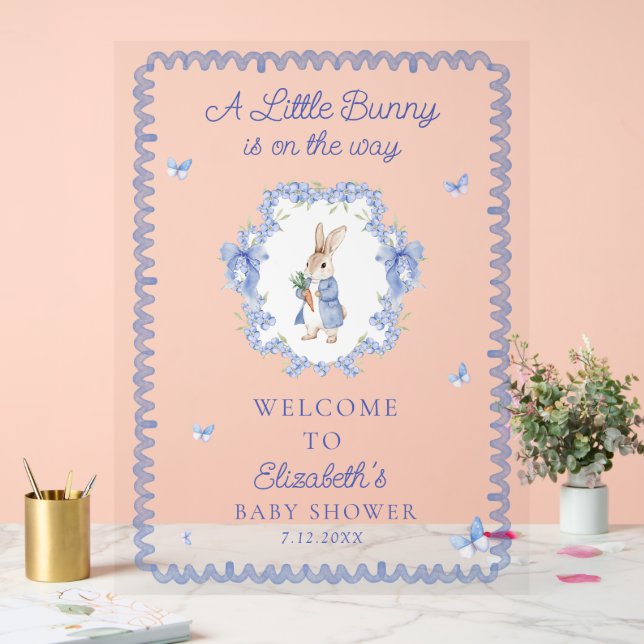 Bienvenue Baby shower garçon Peter Rabbit (Mariage)