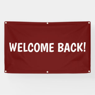 Bienvenue ! Bannière extérieure personnalisable
