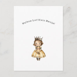 Bienvenue Bébé Fille Nouveau Carte de Naissance