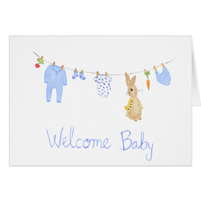 Bienvenue bébé garçon MIEUX (Devant Horizontal)