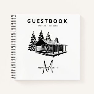 Bienvenue Cabine Livre d'or Rustic Log Woodland Cu