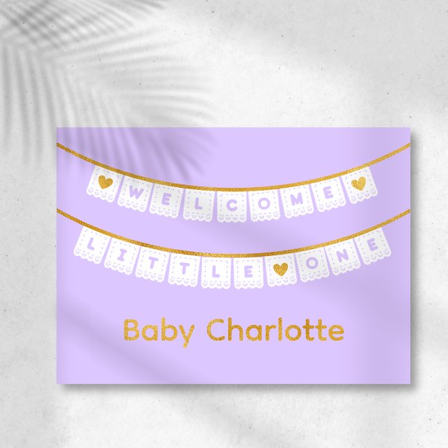 Bienvenue Carte de félicitations pour bébé Little  (Créateur téléchargé)