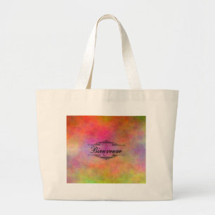 Bienvenue Colorful Jumbo Stoffbeutel